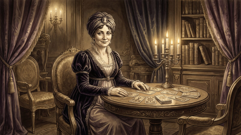 Madame Marie Anne Lenormand in her Parisian salon